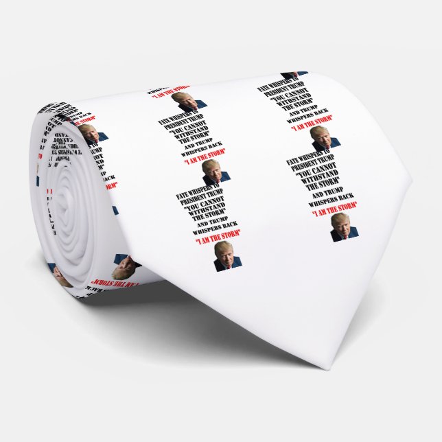 FATE WHISPERS TO PRESIDENT TRUMP TIE (Rolled)