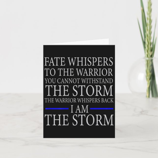 Fate Whispers To The Warrior You Cannot Withstand  Card (Front)