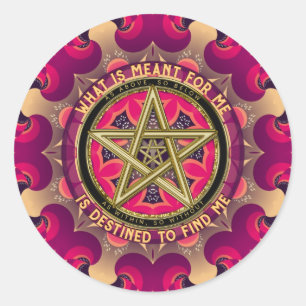 Fated Gifts Love Soul Connections Affirmation Classic Round Sticker