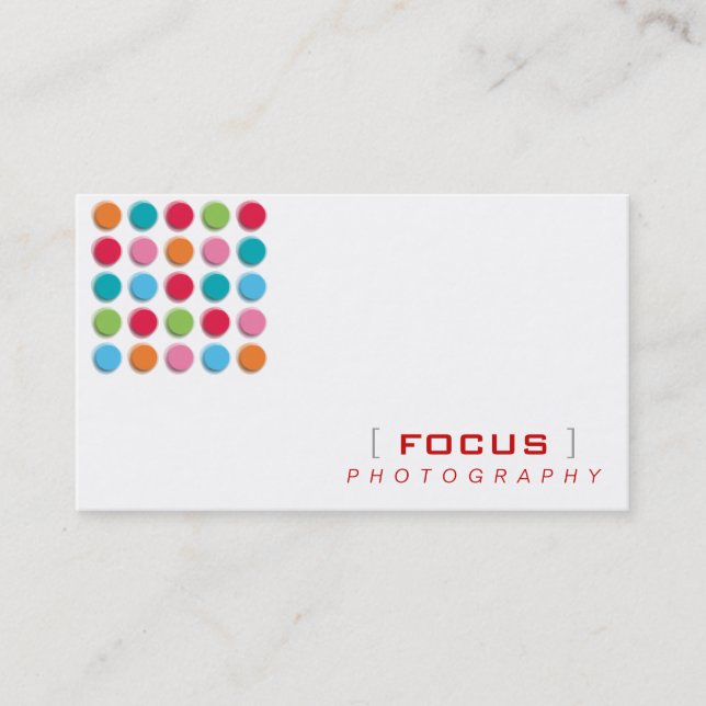 fatfatin Fuzzy Shadow Colour Dots Profile Card (Front)