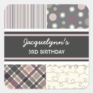 fatfatin Retro Coffee Combo Birthday Sticker