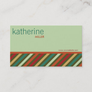 fatfatin Retro Stripes Pattern Profile Card