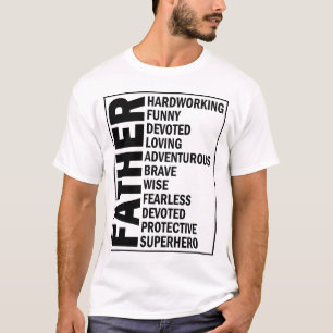 Father Adjective Fathers Day Cool Dad Definition T-Shirt