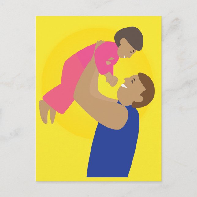 Father and Child Postcard (Front)