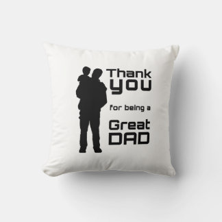 Father and Child Silhouette | Heartwarming Dad Gif Cushion