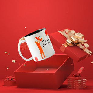    Father and Child Silhouette Mug - First Father'