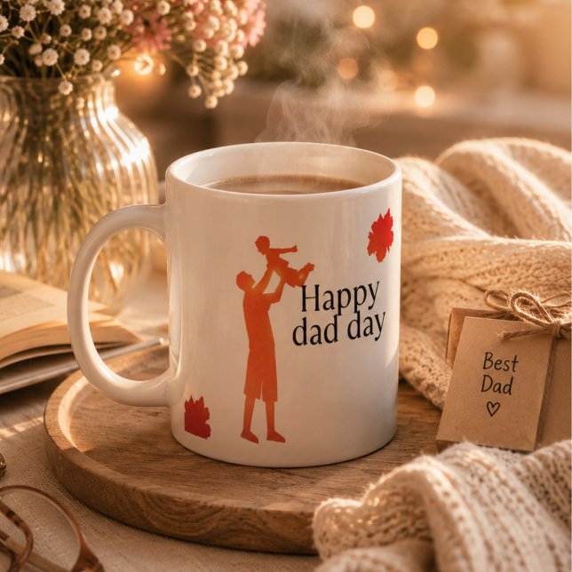    Father and Child Silhouette Mug - First Father' (Creator Uploaded)