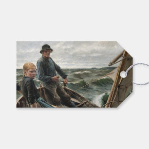 Father and Daughter at Sea (by Albert Edelfelt) Gift Tags