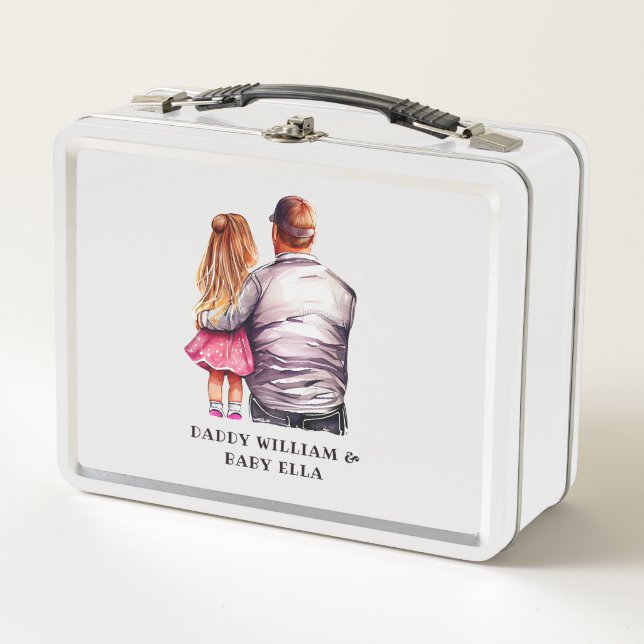 Father and Daughter Bond (10) Metal Lunch Box (Front)