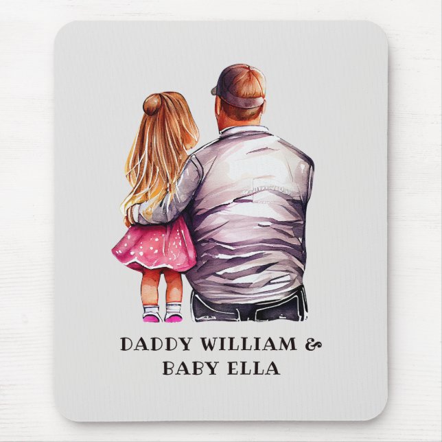 Father and Daughter Bond (10) Mouse Mat (Front)