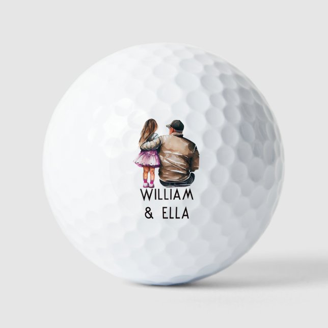 Father and Daughter Bond (11) Golf Balls (Front)