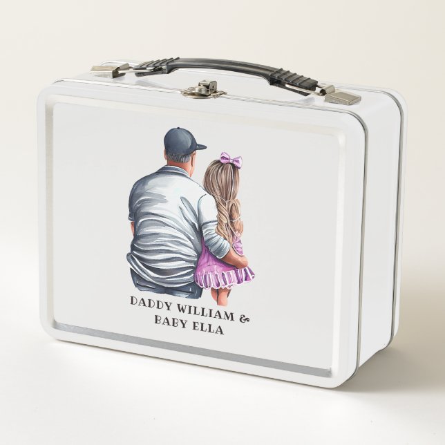 Father and Daughter Bond (12) Metal Lunch Box (Front)