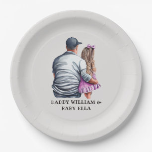 Father and Daughter Bond (12) Paper Plate