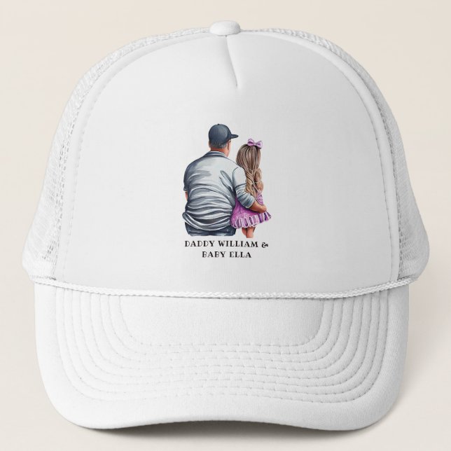 Father and Daughter Bond (12) Trucker Hat (Front)