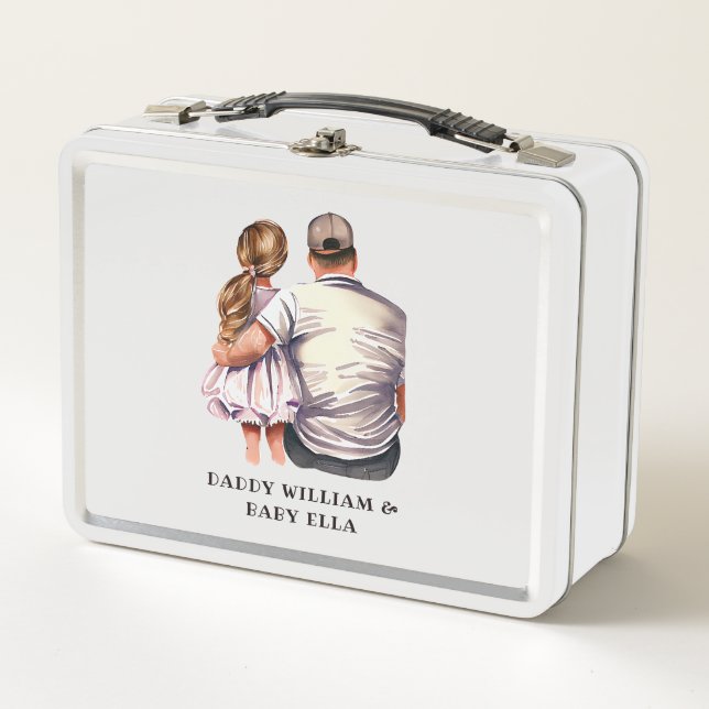Father and Daughter Bond (13) Metal Lunch Box (Front)