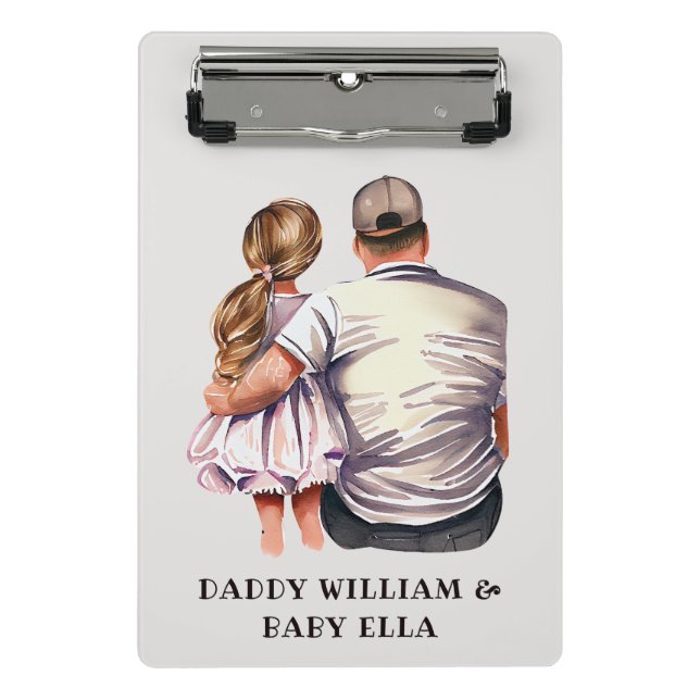 Father and Daughter Bond (13) Mini Clipboard (Front)