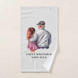Father and Daughter Bond (14) Bath Towel Set