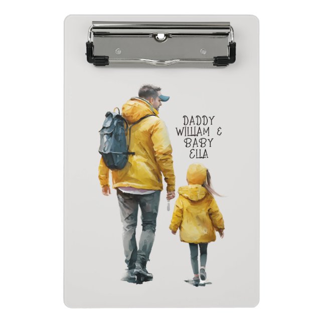 Father and Daughter Bond (3) Mini Clipboard (Front)
