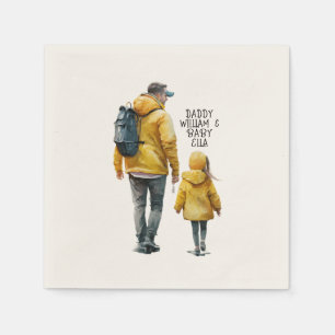 Father and Daughter Bond (3) Napkin