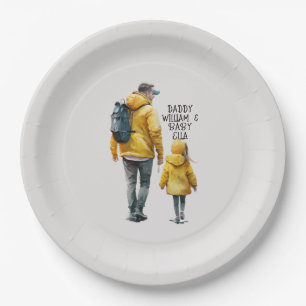 Father and Daughter Bond (3) Paper Plate