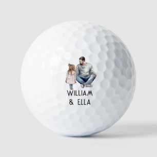 Father and Daughter Bond (4) Golf Balls