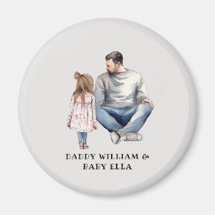 Father and Daughter Bond (4) Magnet