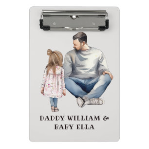 Father and Daughter Bond (4) Mini Clipboard