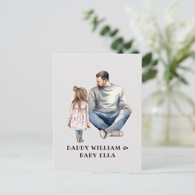 Father and Daughter Bond (4) Postcard (Standing Front)
