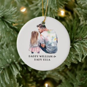 Father and Daughter Bond (5) Ceramic Tree Decoration