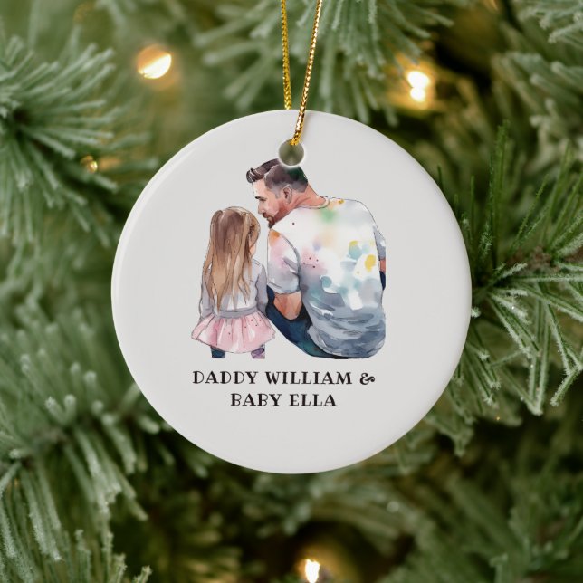 Father and Daughter Bond (5) Ceramic Tree Decoration (Tree)