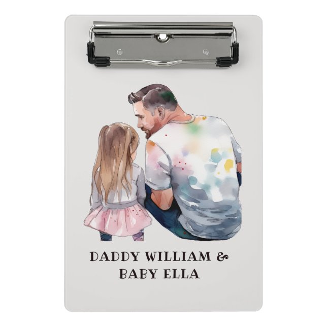 Father and Daughter Bond (5) Mini Clipboard (Front)