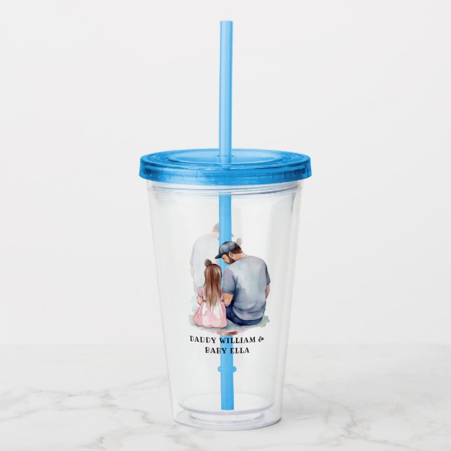 Father and Daughter Bond (7) Acrylic Tumbler (Front)