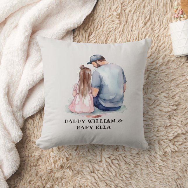 Father and Daughter Bond (7) Cushion (Blanket)