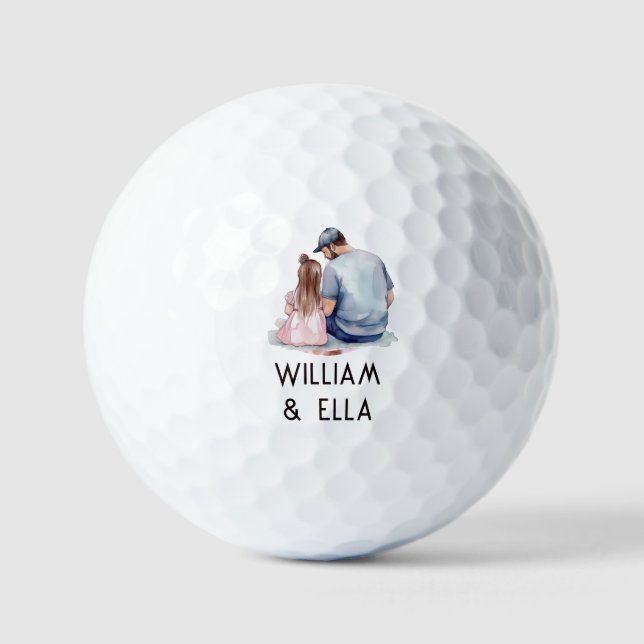 Father and Daughter Bond (7) Golf Balls (Front)