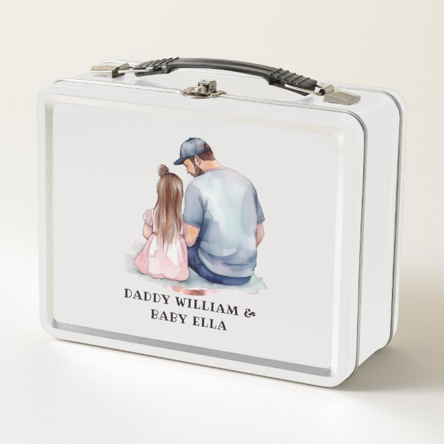 Father and Daughter Bond (7) Metal Lunch Box (Front)