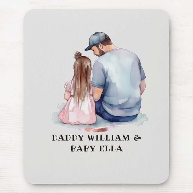 Father and Daughter Bond (7) Mouse Mat (Front)