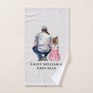 Father and Daughter Bond (8) Bath Towel Set