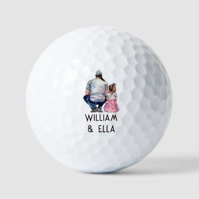 Father and Daughter Bond (8) Golf Balls (Front)