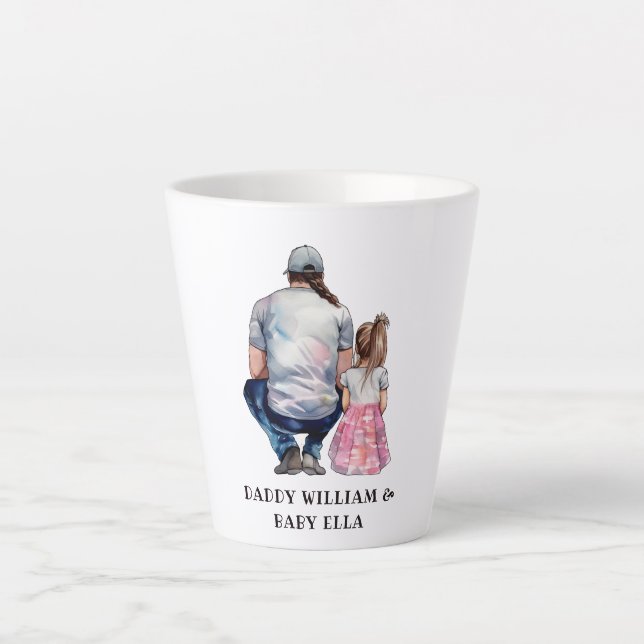 Father and Daughter Bond (8) Latte Mug (Front)