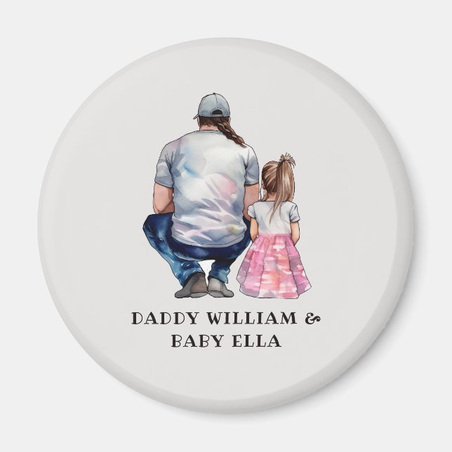 Father and Daughter Bond (8) Magnet (Front)
