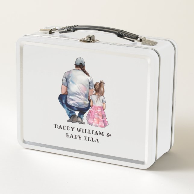 Father and Daughter Bond (8) Metal Lunch Box (Front)
