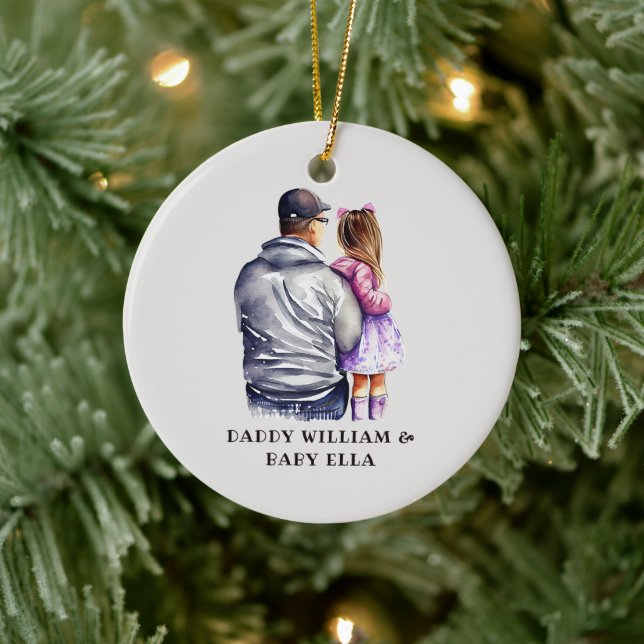 Father and Daughter Bond (9) Ceramic Tree Decoration (Tree)