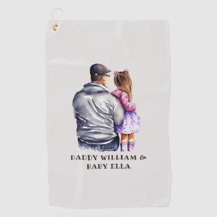 Father and Daughter Bond (9) Golf Towel