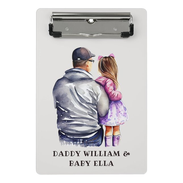 Father and Daughter Bond (9) Mini Clipboard (Front)