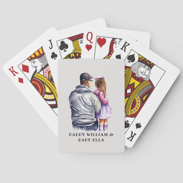 Father and Daughter Bond (9) Playing Cards (Back)