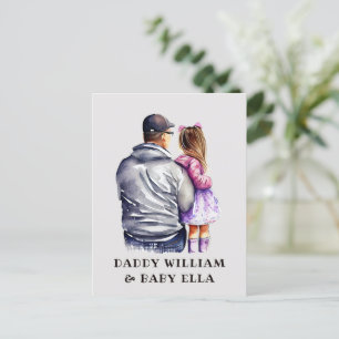 Father and Daughter Bond (9) Postcard