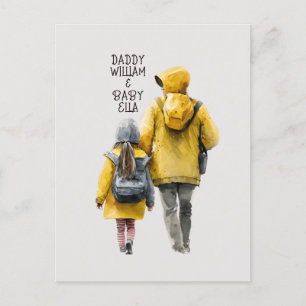 Father and Daughter Bond Postcard