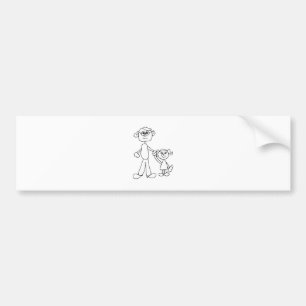 Father and Daughter Bumper Sticker