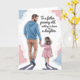 Father and Daughter Card Father’s Day Birthday 