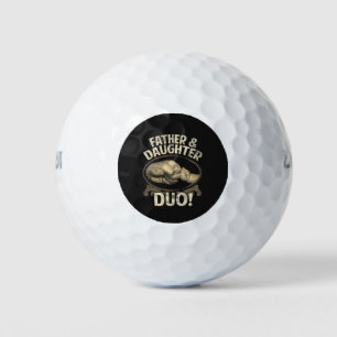 Father and Daughter Duo First Fathers Day Golf Balls